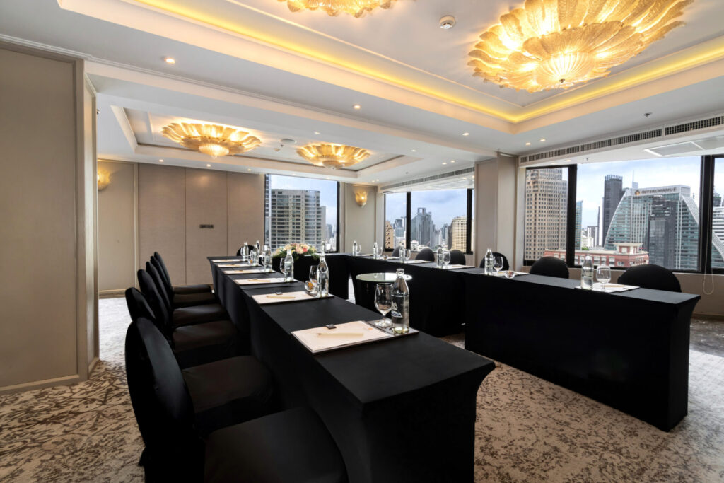 Spacious meeting room with windows and daylight at Rembrandt Hotel Bangkok