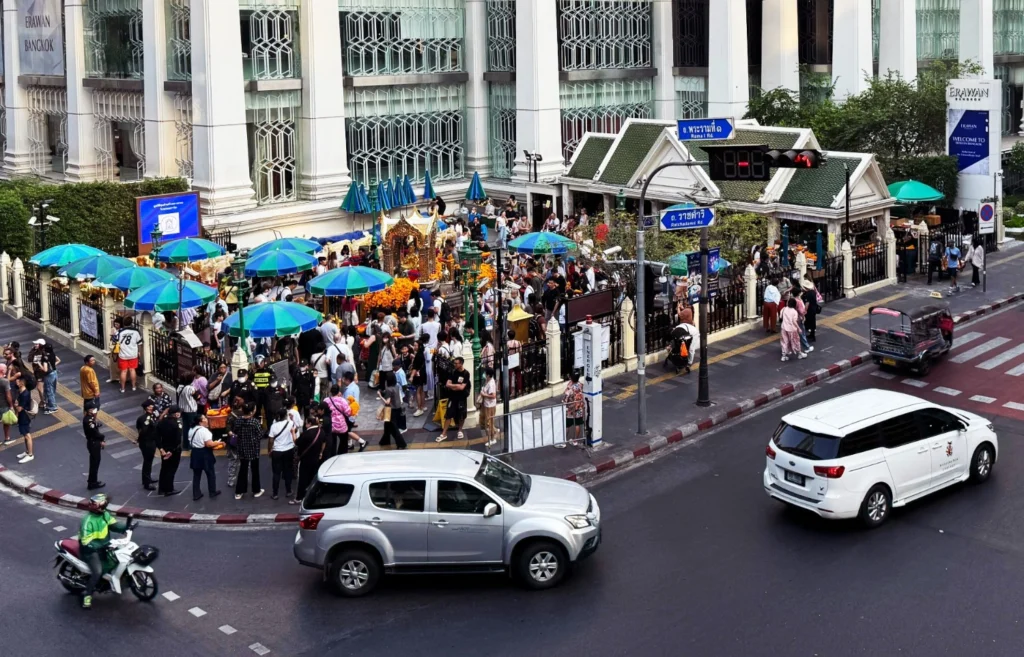 Stay at Rembrandt Hotel Bangkok with convenient BTS access to Erawan Shrine.