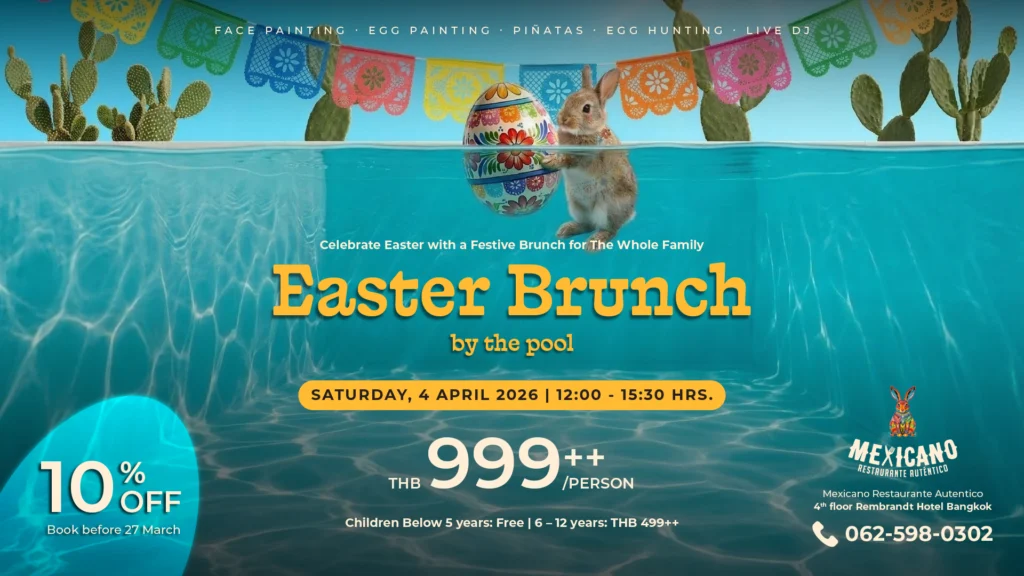Family-friendly Easter brunch Sukhumvit with kids activities