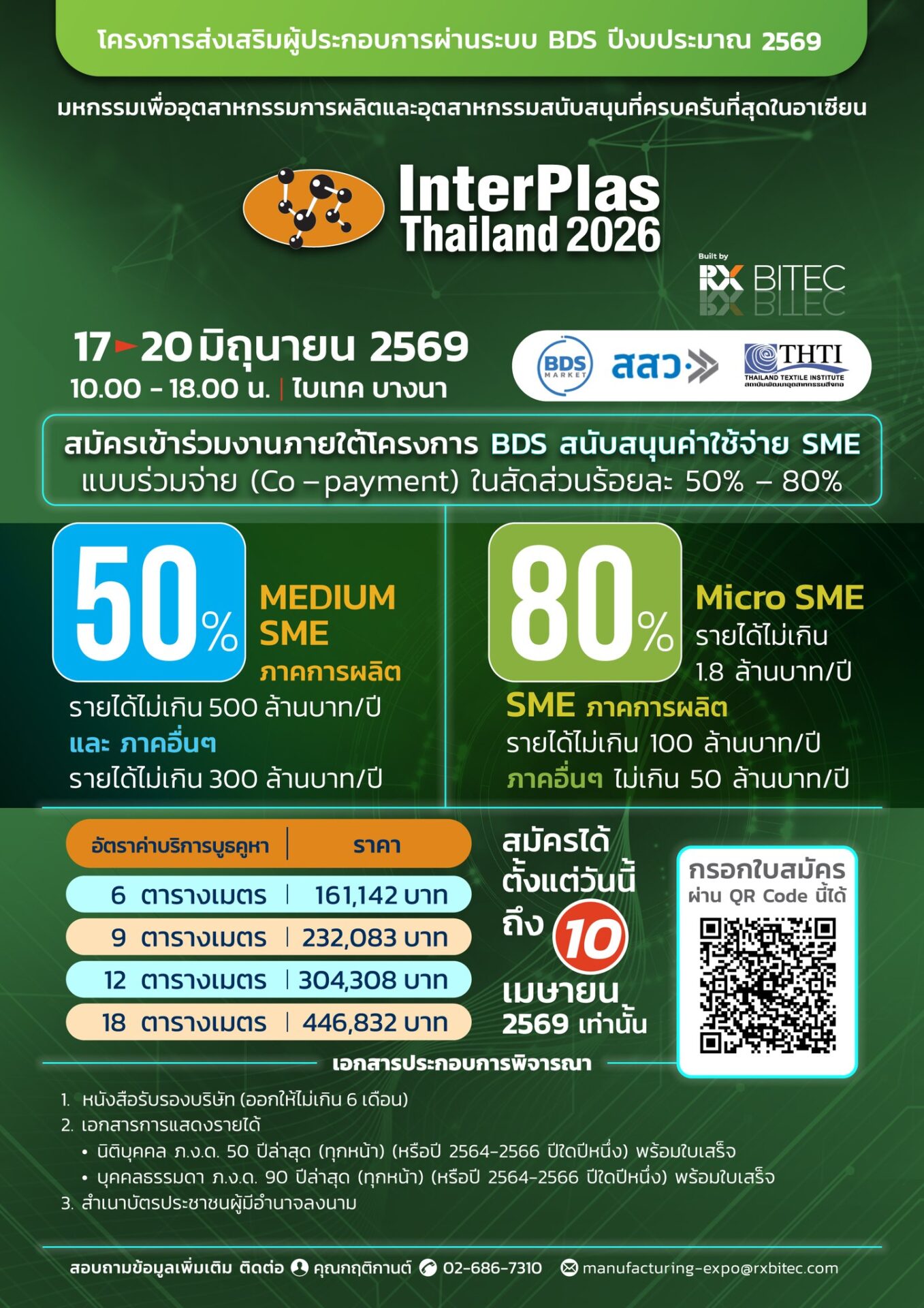 At InterPlas Thailand, tens of thousands of plastics manufacturers from a vast variety of sectors including packaging, food and beverage, automotive, cosmetics, medical device, furniture, and more, will discover advanced and sustainable solutions from over 300 brands of machinery, technologies, chemicals, and raw materials to elevate their production in the most lucrative yet eco-friendly way.