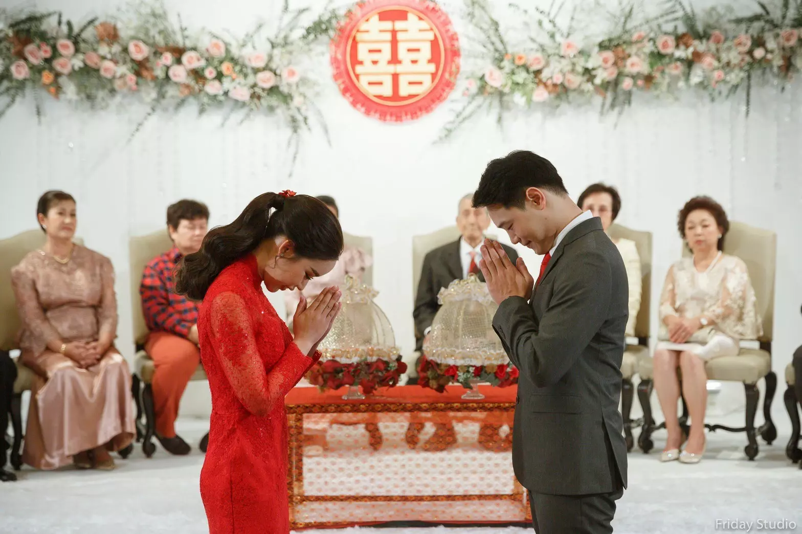 Chinese theme wedding, engagement