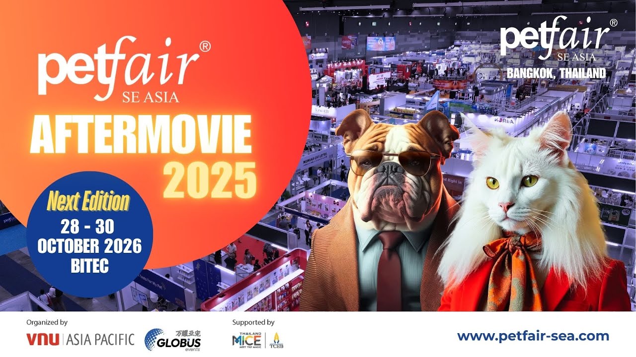 Pet Fair South East Asia in Bangkok, Thailand provides the international pet industry with a fully business-to-business partnership hub for distribution, retail, and sourcing far beyond the ASEAN region.