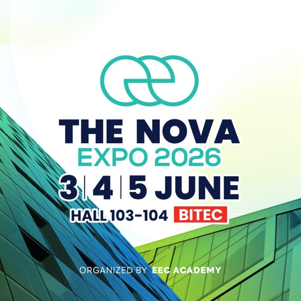 The journey of NOVA Expo began in September 2023, when EEC Academy launched NOVA Build Expo—Thailand’s largest and most impactful green and sustainable building technology event. With over 12,000 participants, the expo set a new benchmark for industry engagement, built on the powerful ESI (Easy) framework: Eco-system, Sustainability, and Innovation.