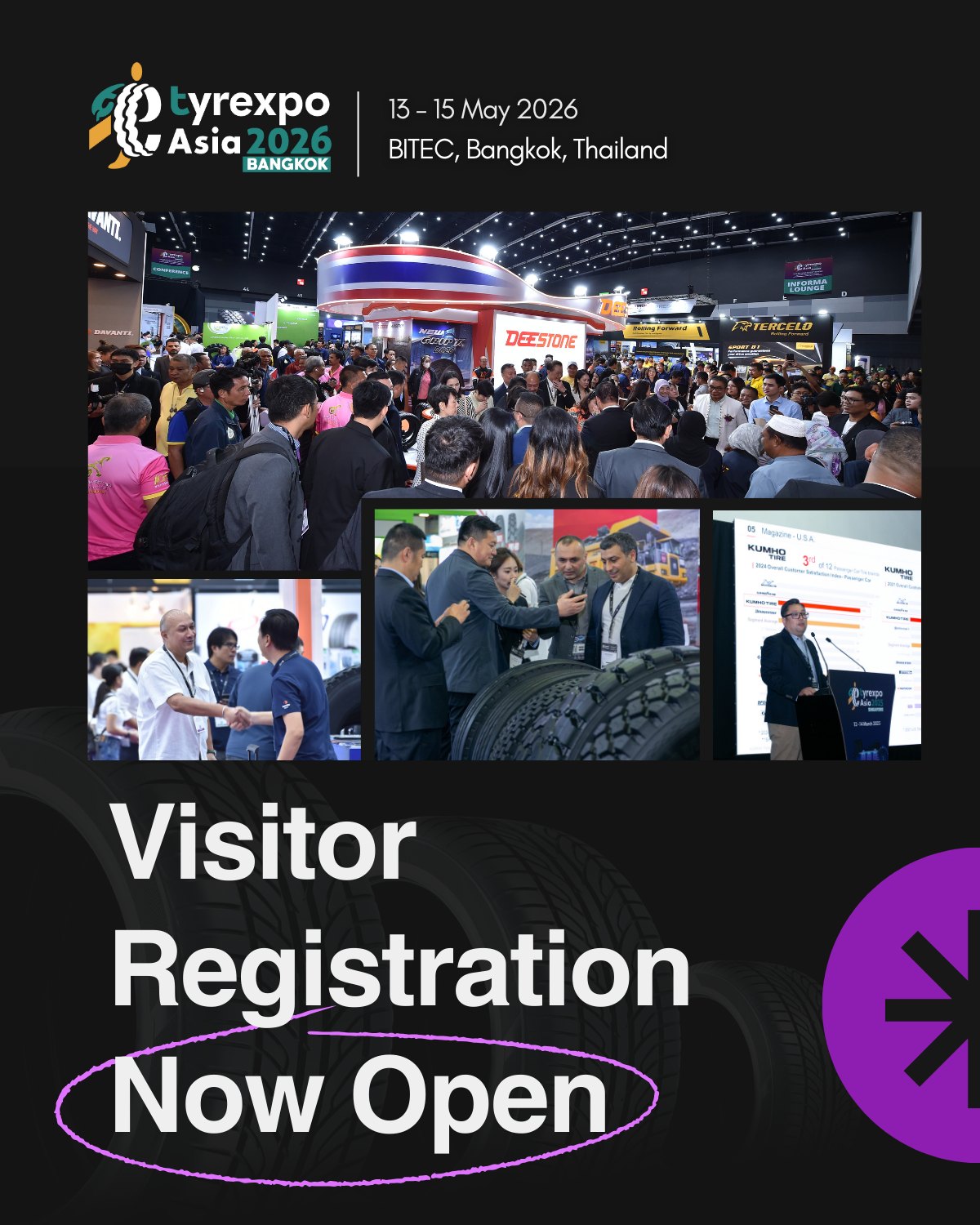 Now in its 15th edition, TyreXpo Asia continues to unite a global community of manufacturers, distributors, and innovators across the tyre and automotive sectors. This industry-leading platform fosters the exchange of best practices and provides direct access to the latest advancements in tyre technologies. As the region’s most influential gathering, the event plays a pivotal role in shaping the future of mobility and revolutionising the global tyre landscape.