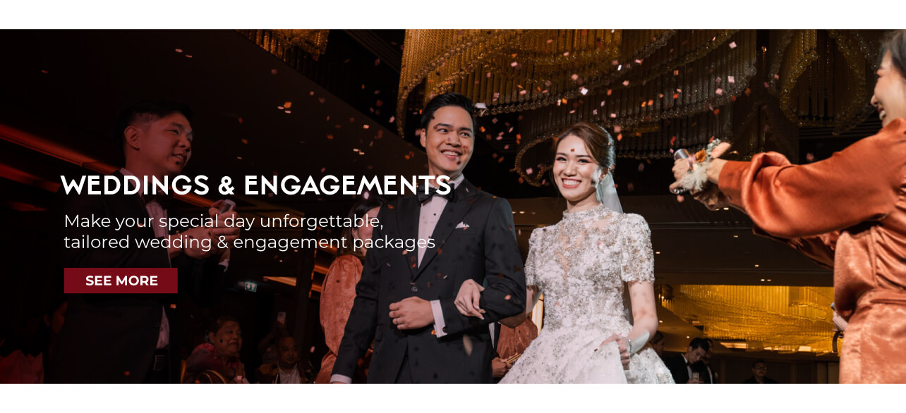 Elegant wedding ceremony at Rembrandt Hotel Bangkok Grand Ballroom Sukhumvit Asok, near BTS, MRT.