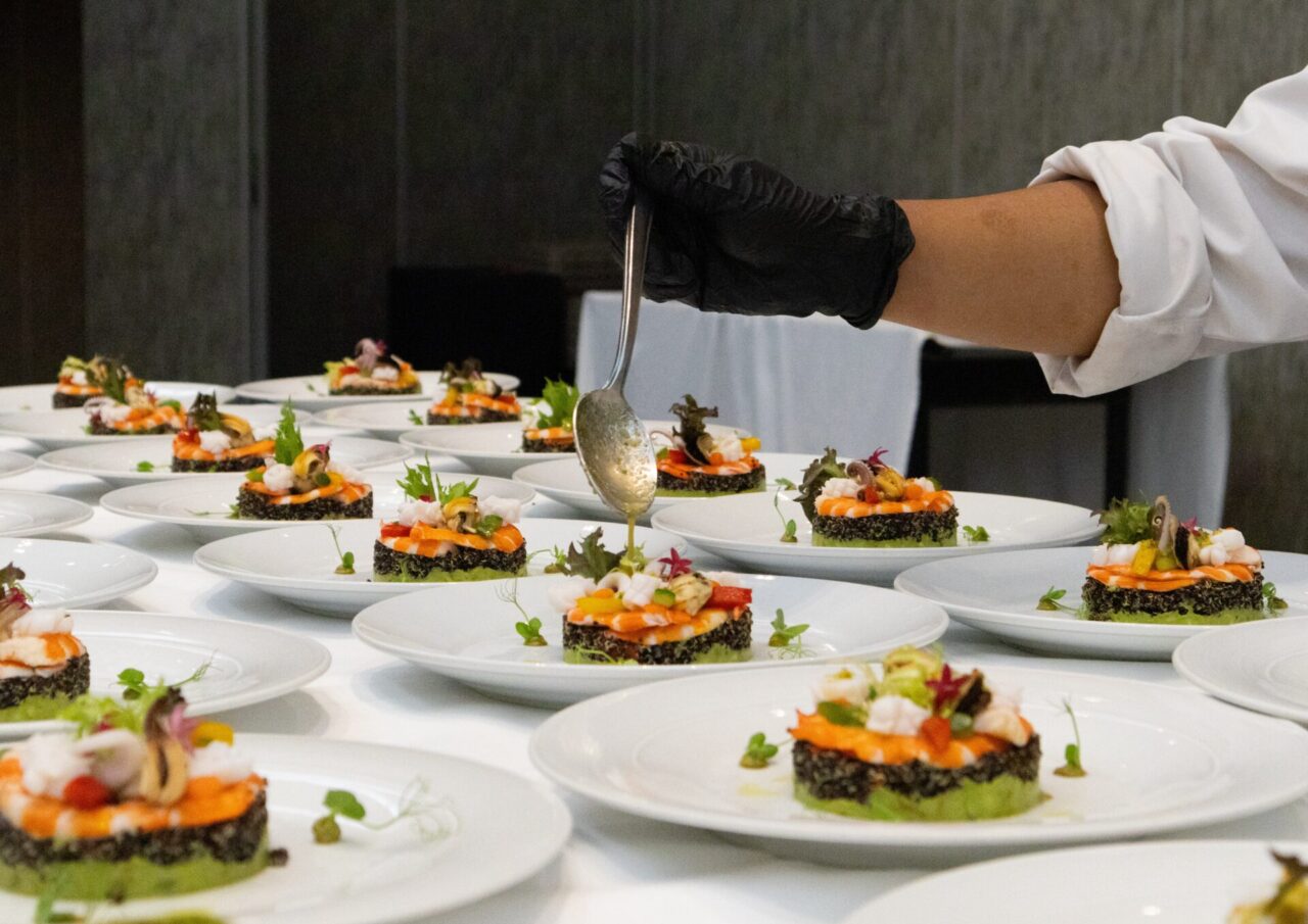 Wedding dining dishes at Rembrandt Hotel Bangkok Sukhumvit