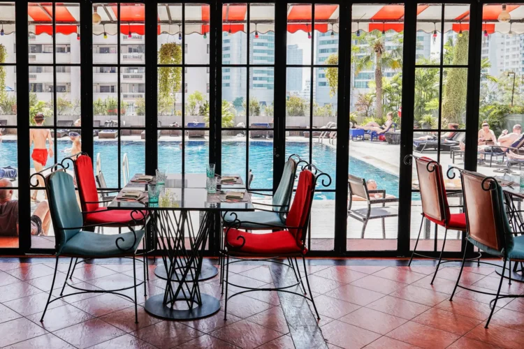 International and Mexican buffet at Easter brunch in Sukhumvit