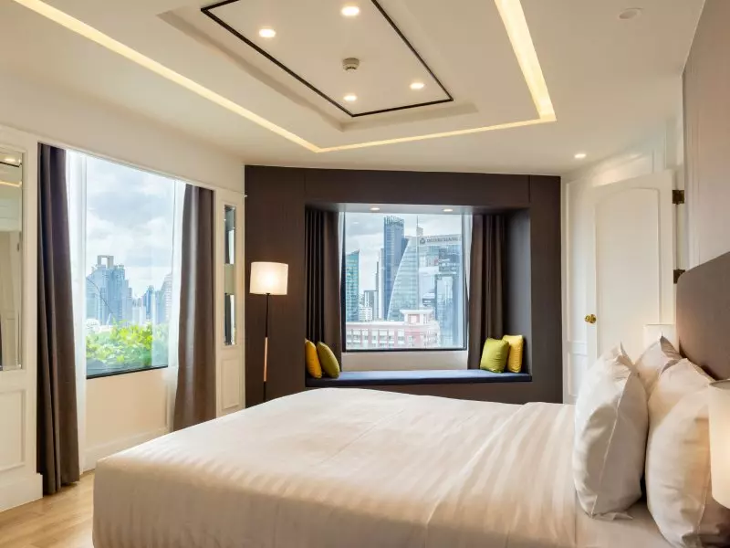 Executive Suite with separate living area and city views in Sukhumvit at Rembrandt Hotel Bangkok